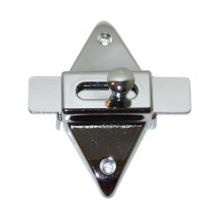 DIE CAST ZINC SLIDE LATCH, CHROME PLATED