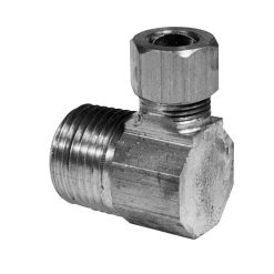 1/4 OD COMP X MIP 90 DEG BRASS ELBOW