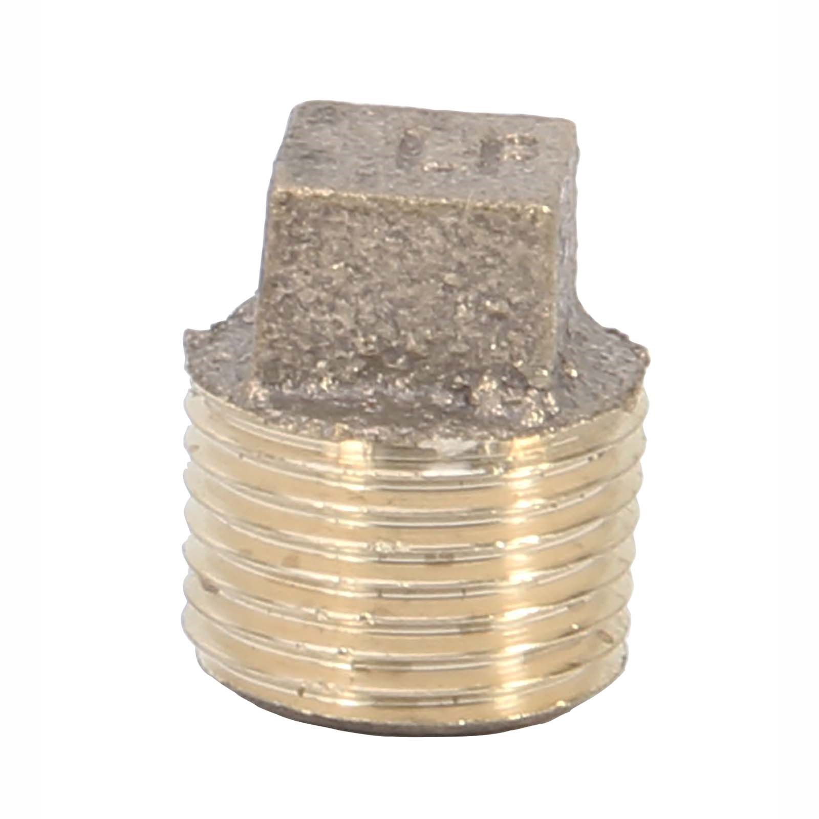 3/8 MIP BRASS SQUARE HEAD PLUG 1 3/8 MIP BRASS SQUARE HEAD PLUG