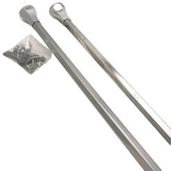 CHROME PLATED STAINLESS STEEL VANITY LEG (PAIR), 3