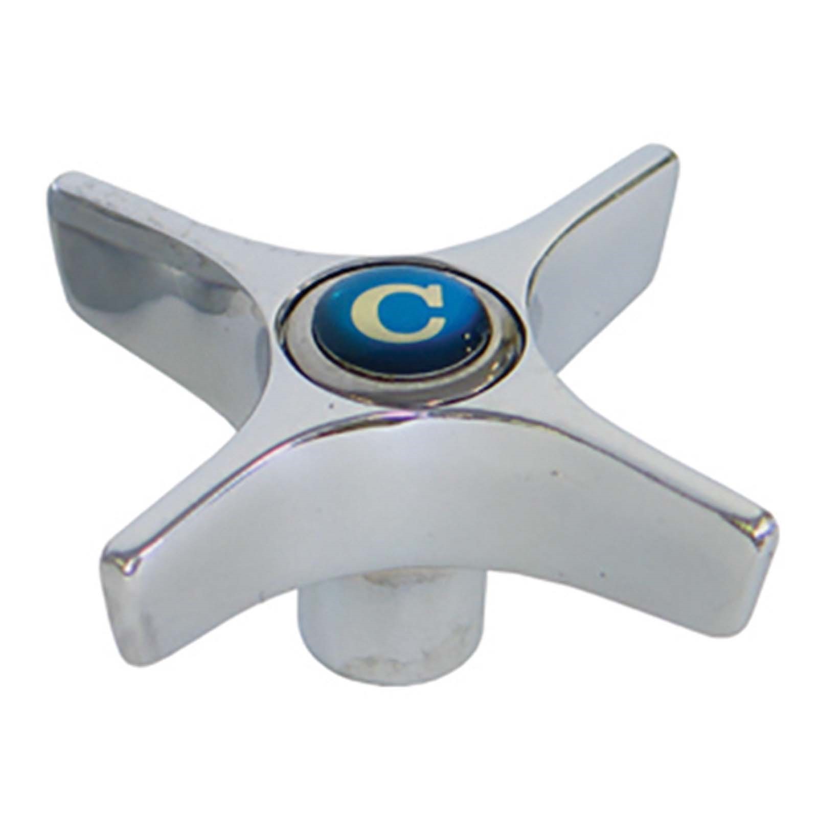CHROME PLATED 22-POINT BROACH COLD X-ARM HANDLE FO 1 CHROME PLATED 22-POINT BROACH COLD X-ARM HANDLE FO