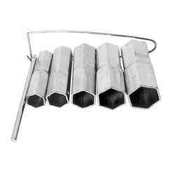 METAL SOCKET WRENCH KIT, 5 INDIVIDUAL PIECES