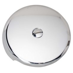 DIECAST METAL SINGLE HOLE OVERFLOW PLATE FOR 1-3/8