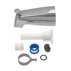 UNIVERSAL TUB SPOUT WITH DIVERTER (RETAIL), CHROME