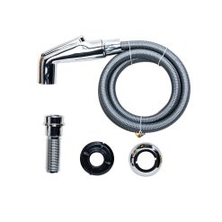 KITCHEN SPRAY HEAD (CHROME) & HOSE