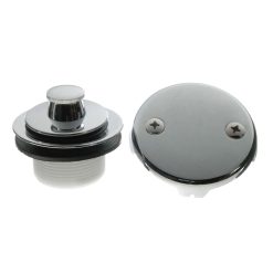 CHROME TWIST TURN STYLE BATH DRAIN ASSY