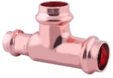 1 PRESS X 1/2 PRESS X 1/2 PRESS COPPER REDUCING TE