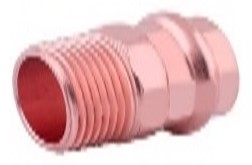 1 PRESS X 3/4 MPT COPPER ADAPTER 1 1 PRESS X 3/4 MPT COPPER ADAPTER