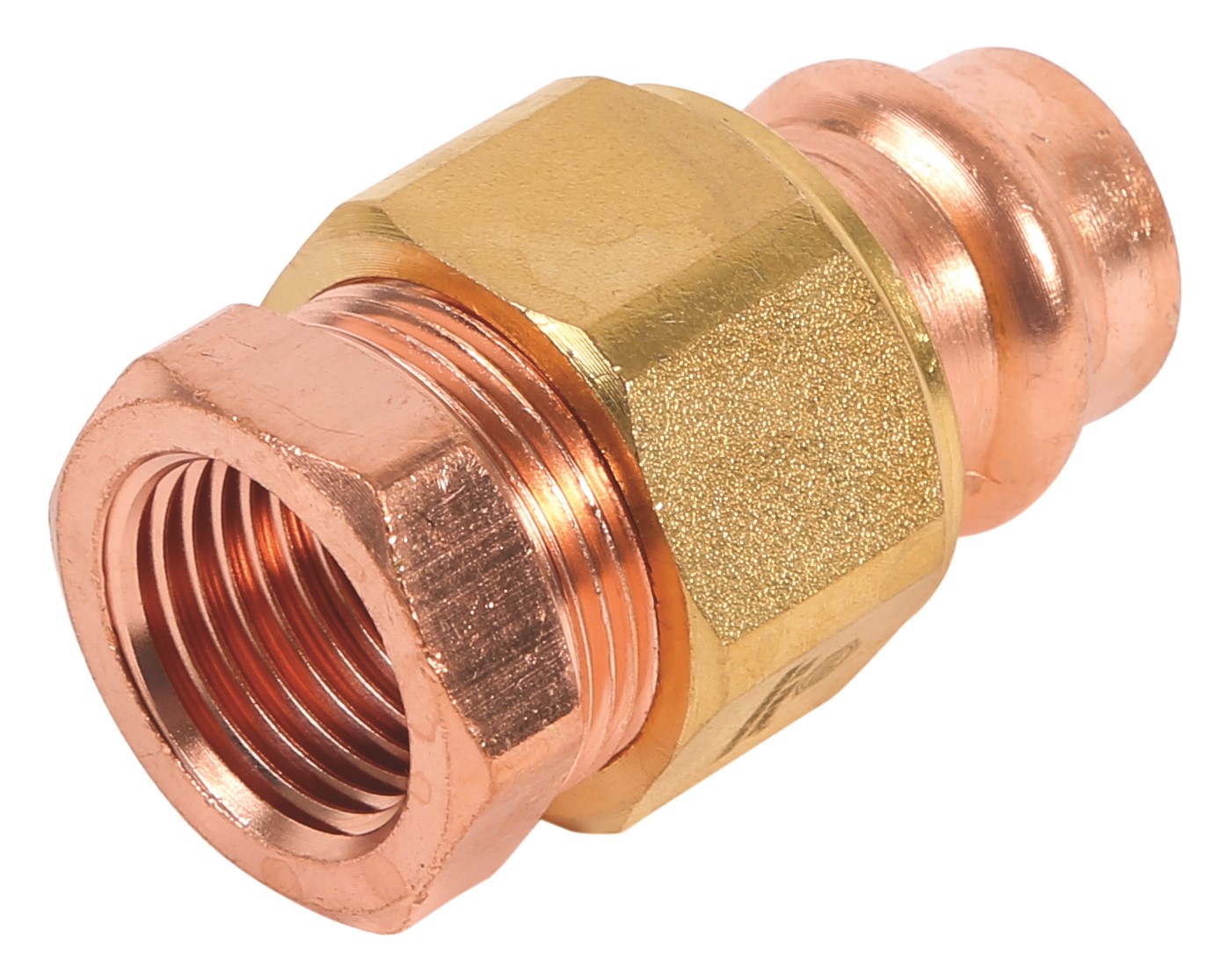 1/2 PRESS X 1/2 FPT COPPER UNION ADAPTER 1 1/2 PRESS X 1/2 FPT COPPER UNION ADAPTER