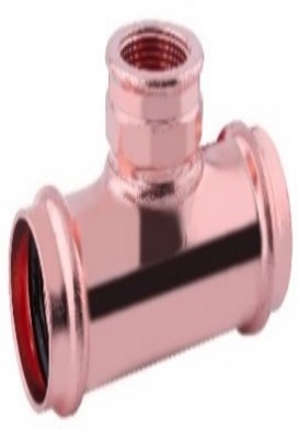 1-1/2 PRESS X 3/4 FPT X 1-1/2 PRESS COPPER 90° VEN 1 1-1/2 PRESS X 3/4 FPT X 1-1/2 PRESS COPPER 90° VEN