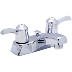 ENCORE LEVER HANDLE LAVATORY WITH BRASS POP-UP, CH