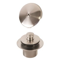 1-5/8 BATH DRAIN WITH OVERFLOW AND MOUNTING PLATE,