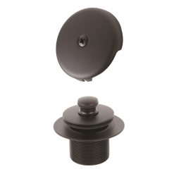 1-5/8 BATH DRAIN WITH OVERFLOW AND MOUNTING PLATE,