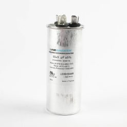 CAPACITOR, DUAL, ROUND, 55+5 MFD, 440/370 VAC