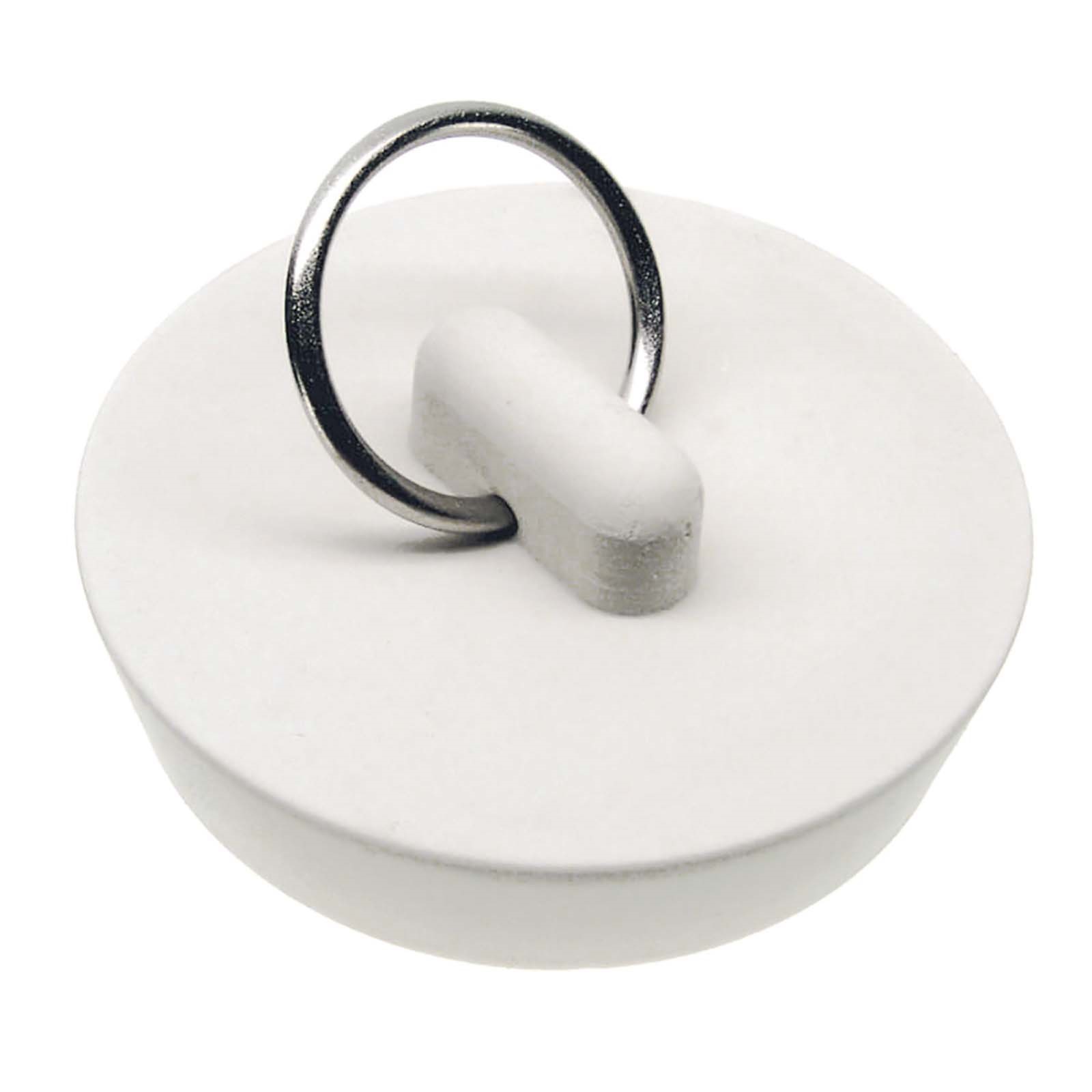 RUBBER DRAIN STOPPER WITH 1-1/4 SPLIT TYPE RING WH 1 RUBBER DRAIN STOPPER WITH 1-1/4 SPLIT TYPE RING WH