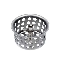 1-7/8 X 1 CHROME PLATED BRASS BASKET STRAINER WITH