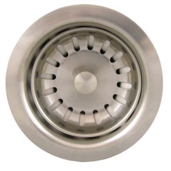 3-1/2 OPENING PVD BRUSHED NICKEL BASKET SINK STRAI