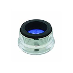 CHROME PLATED BRASS DUAL THREADED FAUCET ADAPTER,