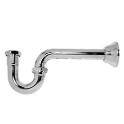 1-1/2 17 GAUGE P-TRAP WITH MACHINED ROD BRASS NUTS