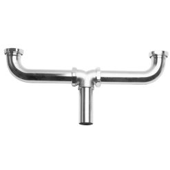 1-1/2CTR OUTLET SINK WASTE 17GA,DC,CHR,BAFFLE,W/RO