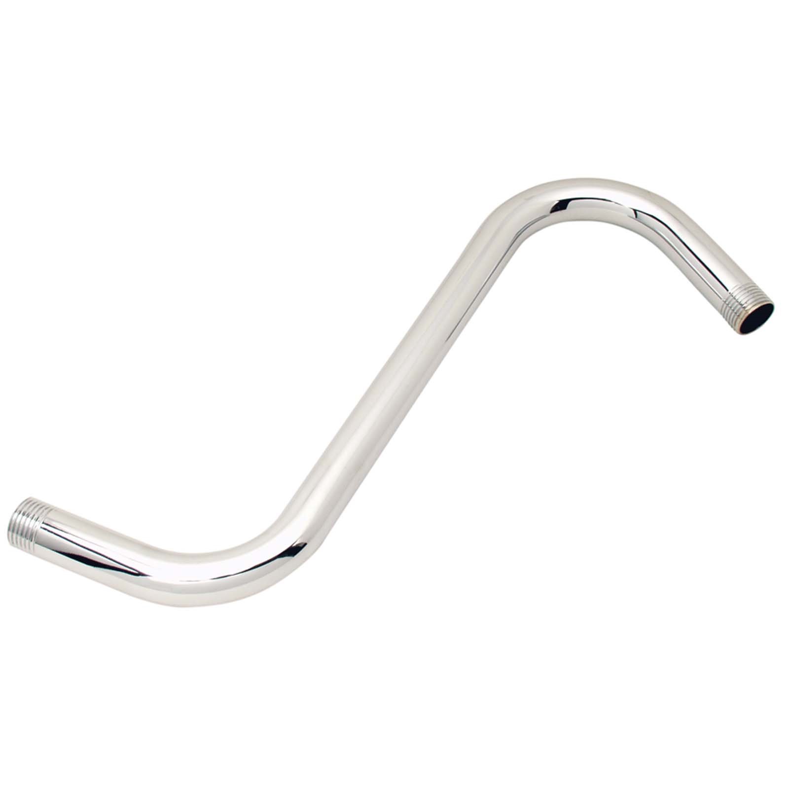 S SHAPED SHOWER ARM EXTENSION, 10 LENGTH, CHROME 1 S SHAPED SHOWER ARM EXTENSION, 10 LENGTH, CHROME