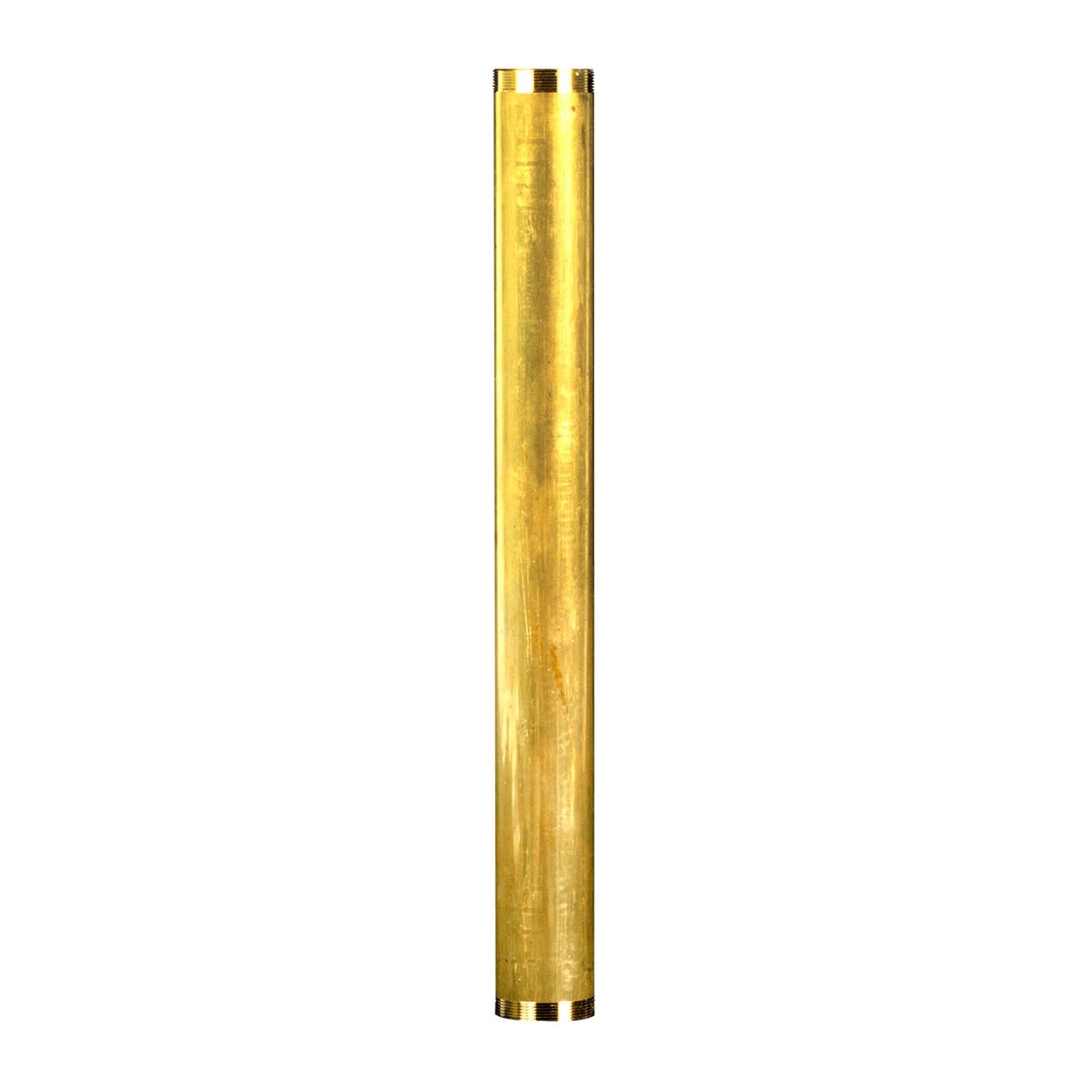 1-1/4 X 14 17 GAUGE BRASS THREADED EXTENSION TUBE 1 1-1/4 X 14 17 GAUGE BRASS THREADED EXTENSION TUBE