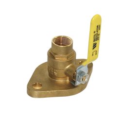 BRASS ISOLATION BALL VALVE PUMP FLANGE, 1 NPT