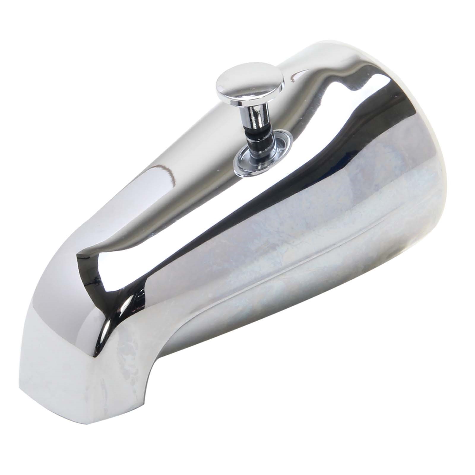 CHROME TUB SPOUT 1/2 & 3/4 IP, WITH DIVERTER 1 CHROME TUB SPOUT 1/2 & 3/4 IP, WITH DIVERTER