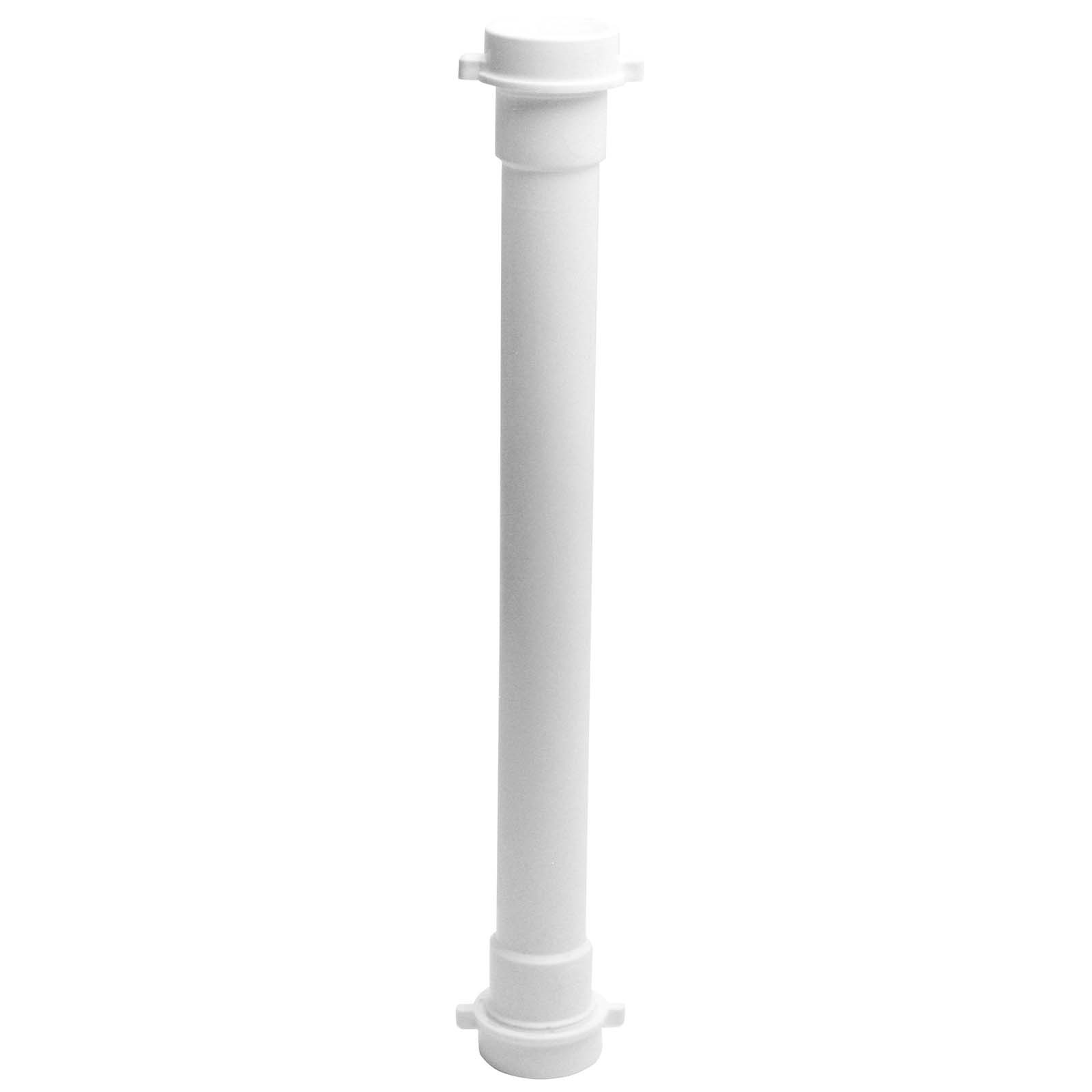 1-1/2 DIA X 16 L WHITE POLYPROPYLENE EXTENSION TUB 1 1-1/2 DIA X 16 L WHITE POLYPROPYLENE EXTENSION TUB