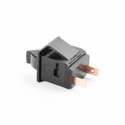 SWITCH,ROCKER,SILVER,MOM,SPST NO,5A 125V