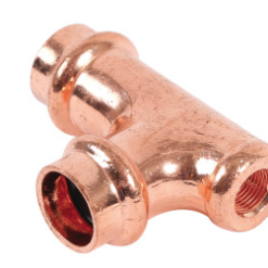3/4 PRESS X 1/8 FPT X 3/4 PRESS COPPER 90° VENT EL