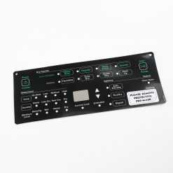OVERLAY,CONTROL DRYER RC H4 HEC SQ BLACK
