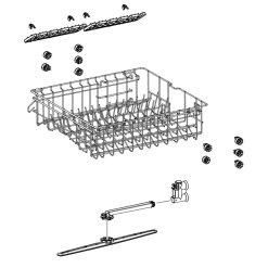DD82-01385B Samsung Service Assembly Middle Basket ODM