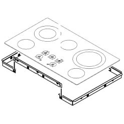 1 of W10570704 GLASS ASSY- MEC9536BB
