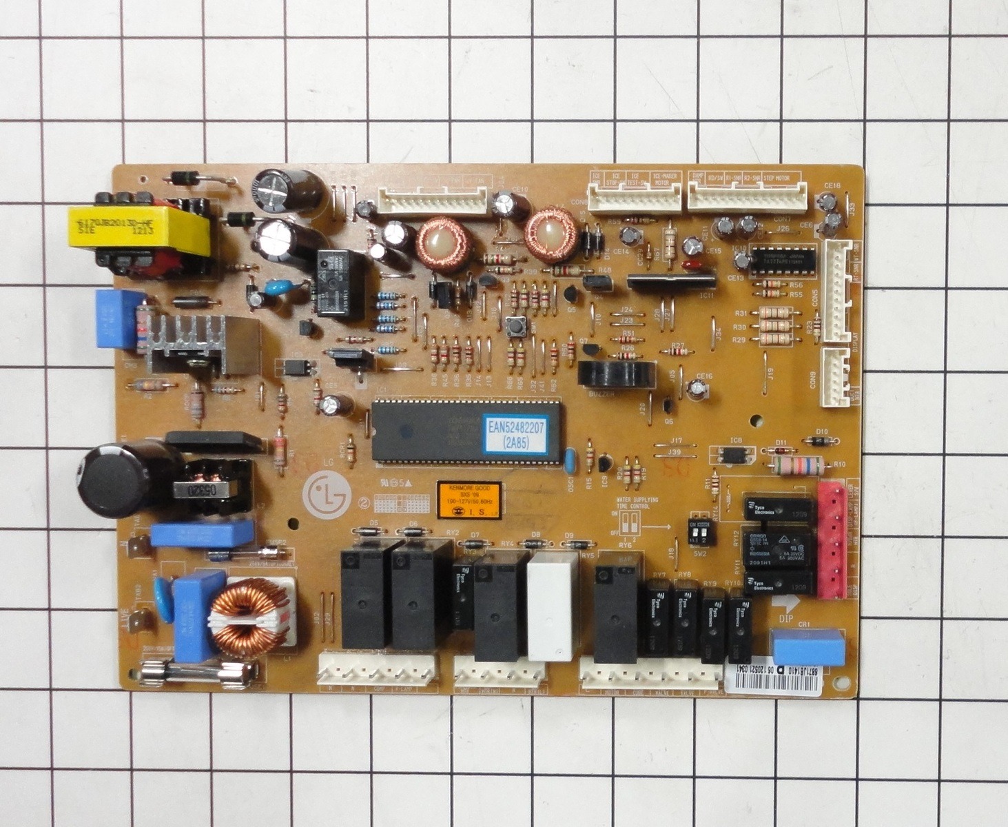 6871JB1410P LG Refrigerator Main PCB Assembly 1 6871JB1410P LG Refrigerator Main PCB Assembly