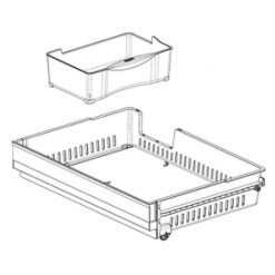 AJP73334618 LG Refrigerator Drawer Tray Assembly