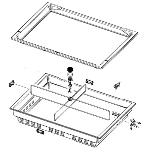 DA97-11930D Samsung Refrigerator Convertible Case Assembly 1 DA97-11930D Samsung Refrigerator Convertible Case Assembly