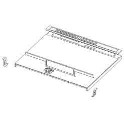 DG94-03730C Samsung Range Cooktop Frame Module Assembly