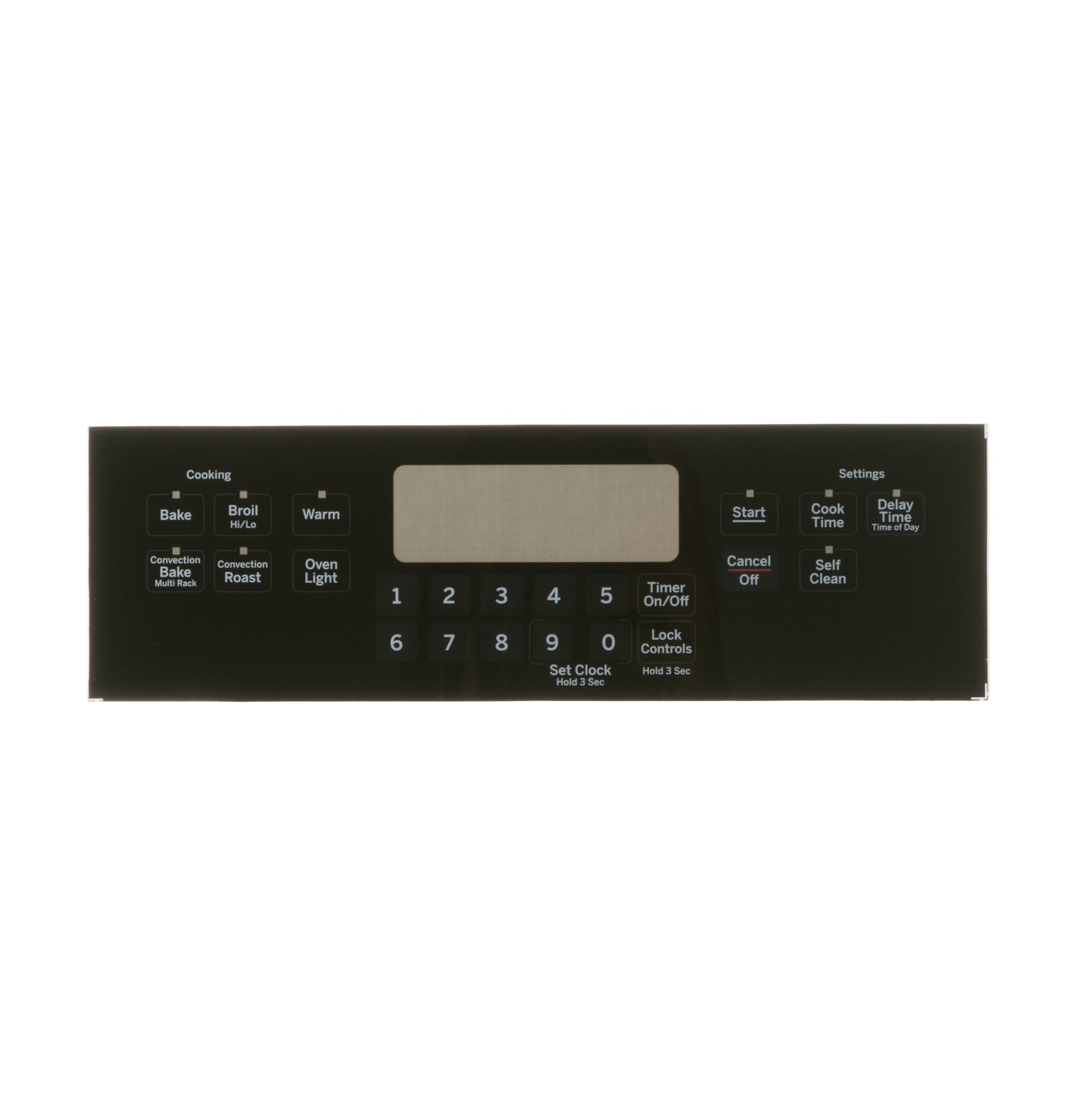WB07X20571 GE Range Black Control Panel 1 WB07X20571 GE Range Black Control Panel