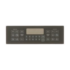 WB07X21006 GE RANGE CONTROL PANEL BLACK OEM
