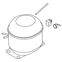 WR87X10112 GE Refrigerator Compressor Replacement Kit