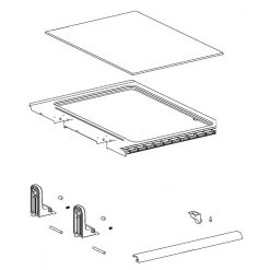 DA97-15362A Samsung Refrigerator Shelf Folder Assembly RF9000JC