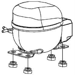 WR87X22024 GE Refrigerator Compressor Kit