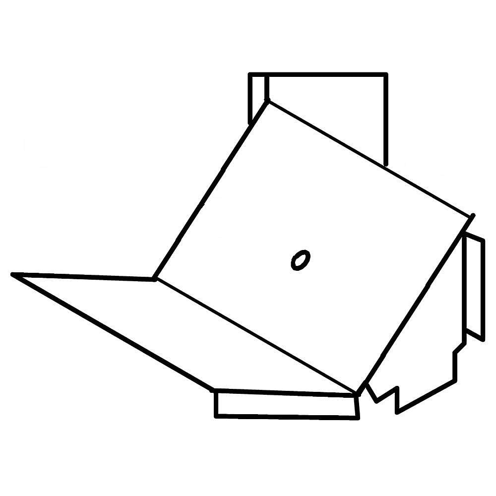 W10130898 Whirlpool Microwave Duct Assembly 1 W10130898 Whirlpool Microwave Duct Assembly