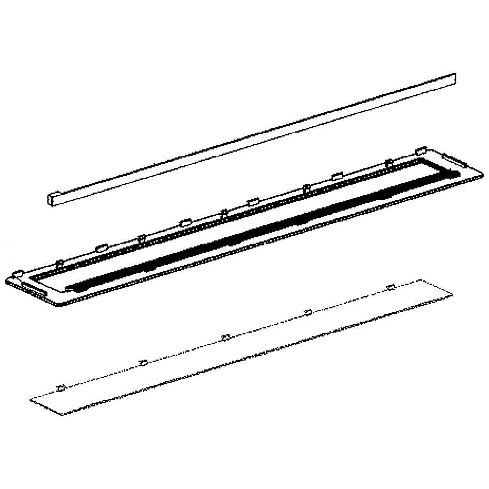ABQ75963202 LG Refrigerator Lamp Case Assembly 1 ABQ75963202 LG Refrigerator Lamp Case Assembly