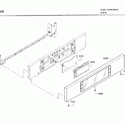 Bosch OEM 00772646 Panel-Facia Appliance Part